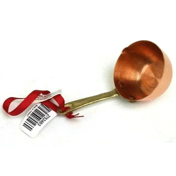 New Copper / Gold Stockpot Cooking Sauce Spoon Christmas Tree Ornaments - Picture 1 of 3